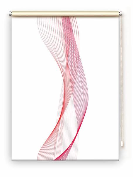 Rollo Stream two red, Rollo, Motivrollo, Rollo mit Druck, Fotorollo, bedrucktes Rollo, Fensterrollo,verdunkelndes Rollo, Sonnenschutz Rollo